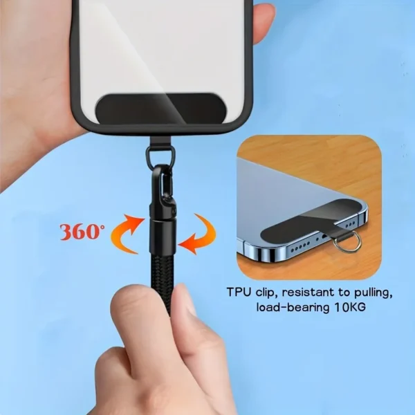 Anti-theft/ Non-Drop Twisty Strap - Adjustable Phone Strap Clip Holder for All Phones Cases