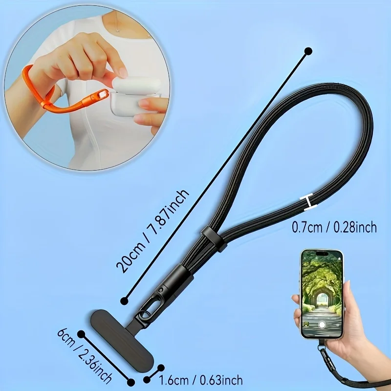 Anti-theft/ Non-Drop Twisty Strap - Adjustable Phone Strap Clip Holder for All Phones Cases