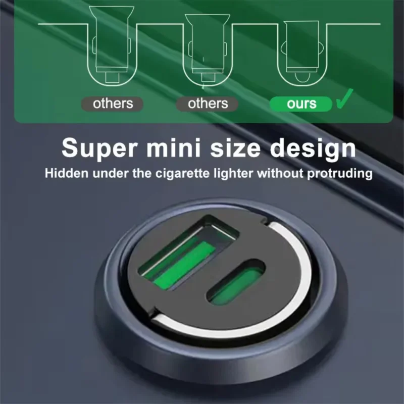 S8c7314c411bd4bd394fc2d56aa66e785a.webp car plug/adapter/socket 200W fast charging for Type C and Type A