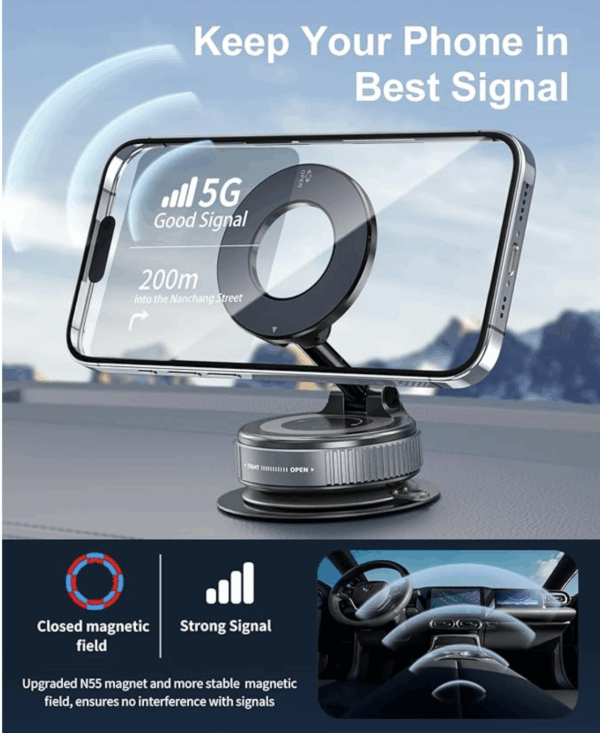 Screenshot 2025-10-23 at 15.30.26 Car Phone Holder 360 Rotation Foldable Super Strong Magnet --Easy fit on