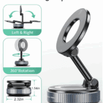 Car Phone Holder 360 Rotation Foldable Super Strong Magnet --Easy fit on